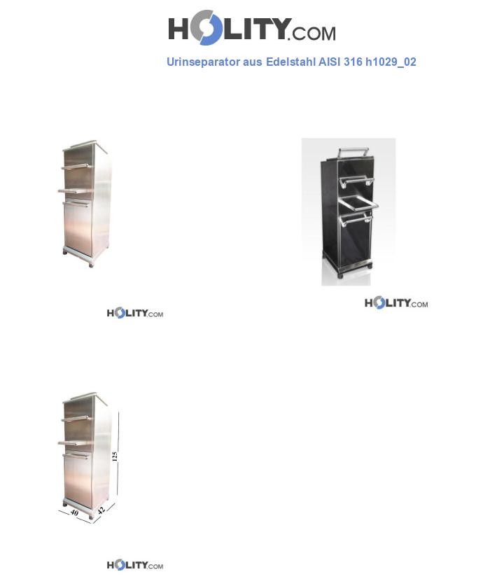 Urinseparator aus Edelstahl AISI 316 h1029_02