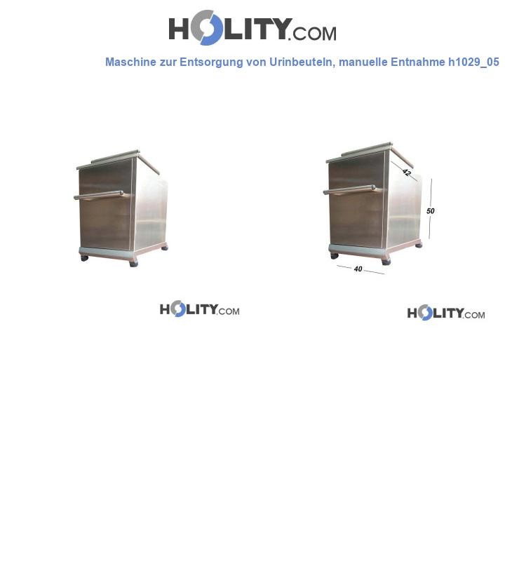 Maschine zur Entsorgung von Urinbeuteln, manuelle Entnahme h1029_05