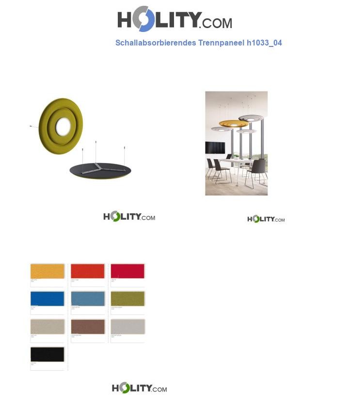 Schallabsorbierendes Trennpaneel h1033_04