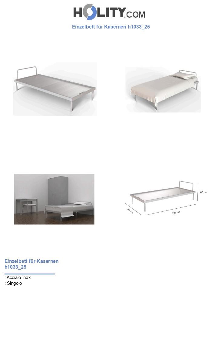 Einzelbett für Kasernen h1033_25