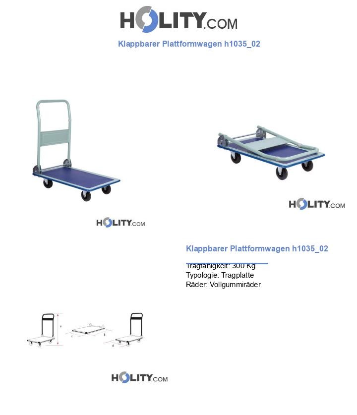 Klappbarer Plattformwagen h1035_02