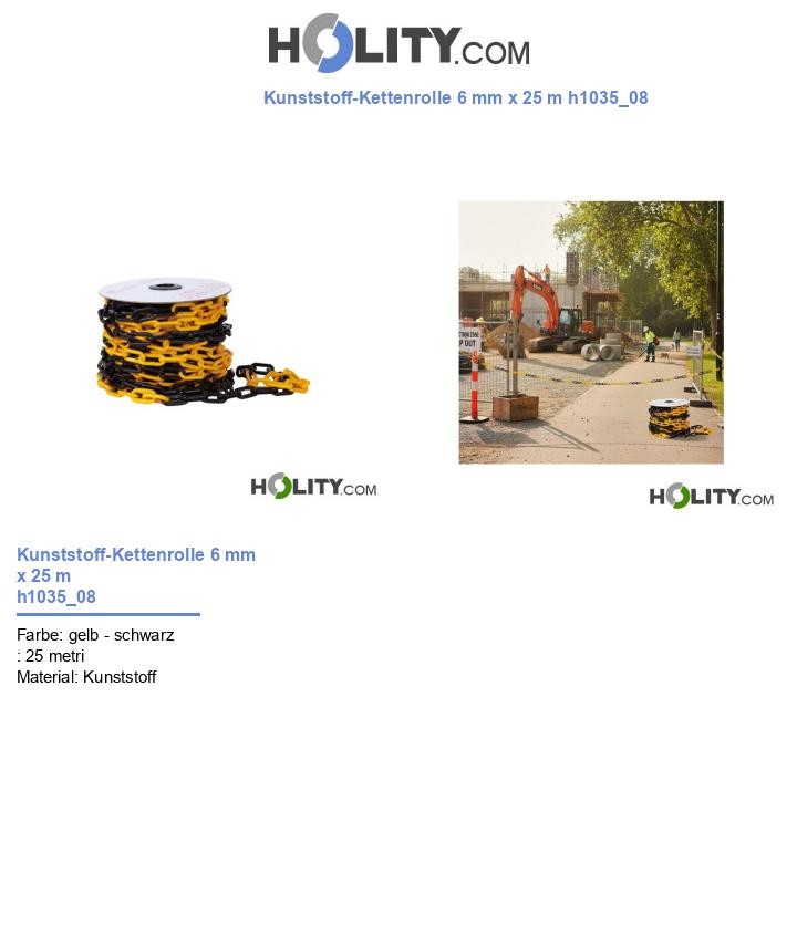Kunststoff-Kettenrolle 6 mm x 25 m h1035_08