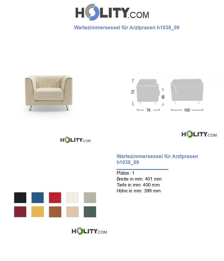 Wartezimmersessel für Arztpraxen h1038_09