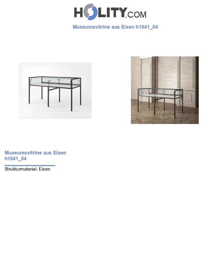 Museumsvitrine aus Eisen h1041_04