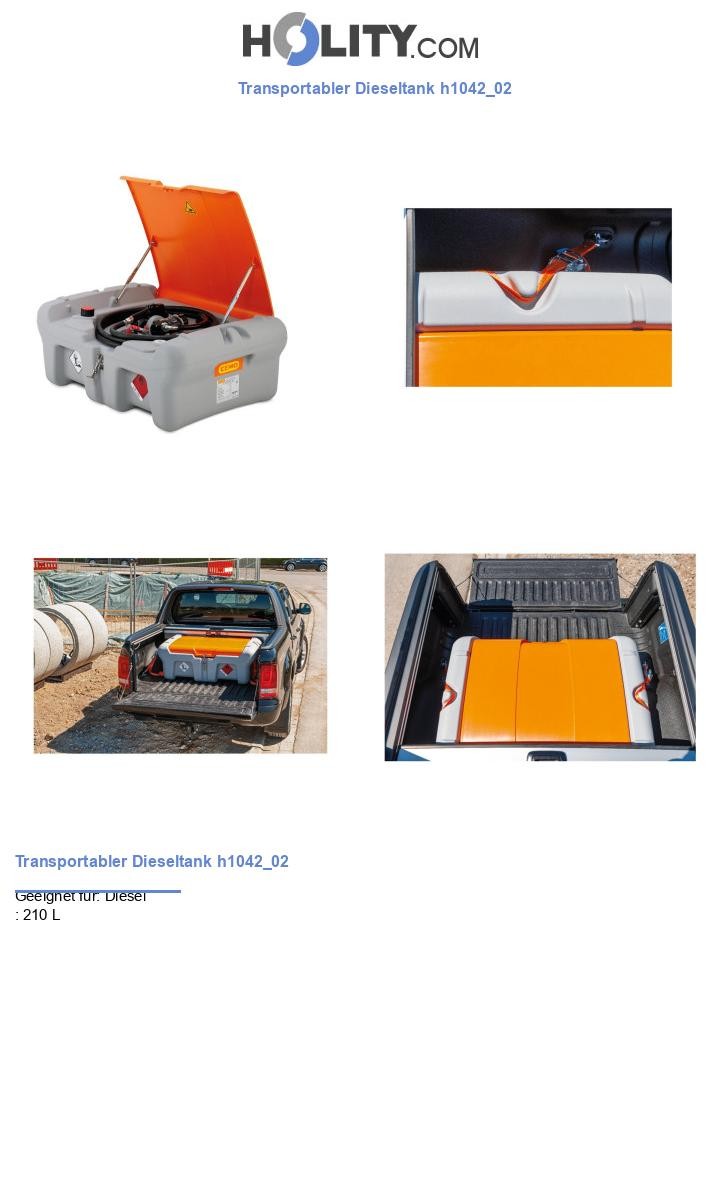 Transportabler Dieseltank h1042_02