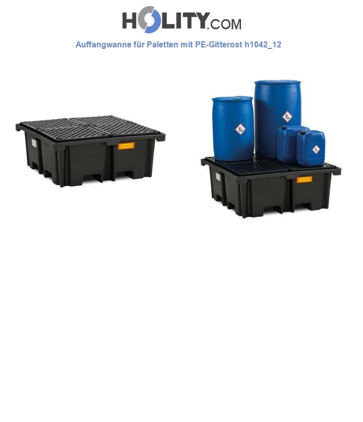 Auffangwanne für Paletten mit PE-Gitterost h1042_12