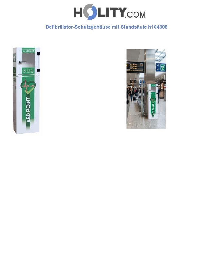 Defibrillator-Schutzgehäuse mit Standsäule h104308