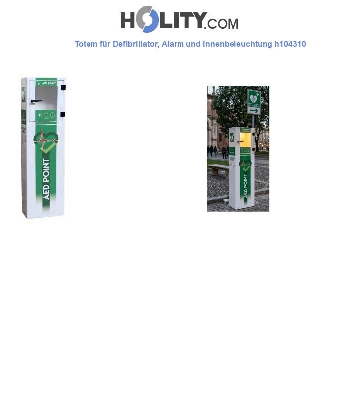 Totem für Defibrillator, Alarm und Innenbeleuchtung h104310