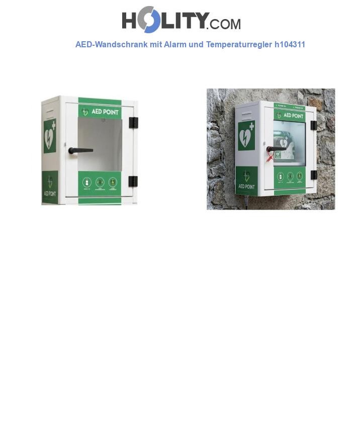 AED-Wandschrank mit Alarm und Temperaturregler h104311