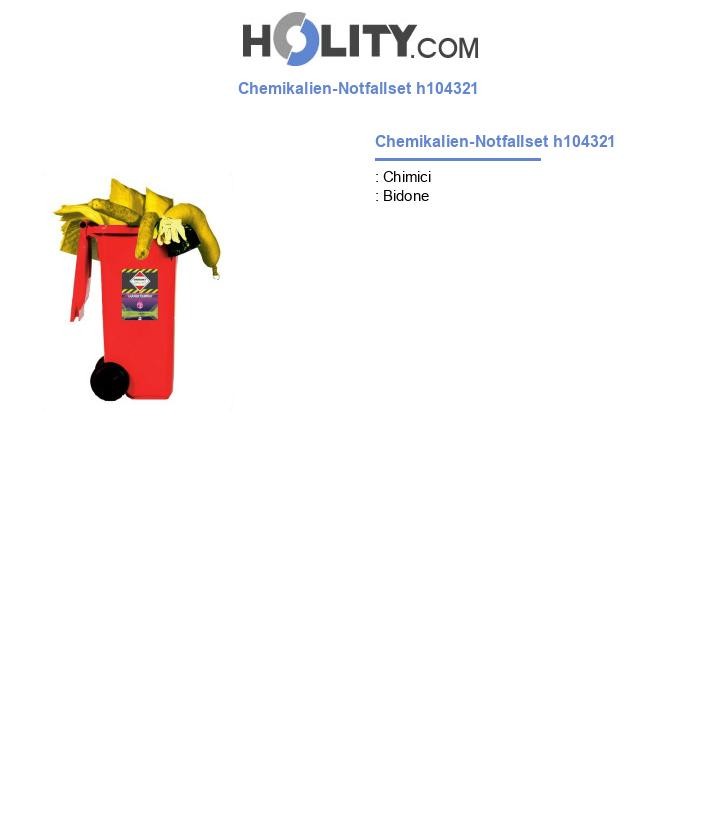 Chemikalien-Notfallset h104321