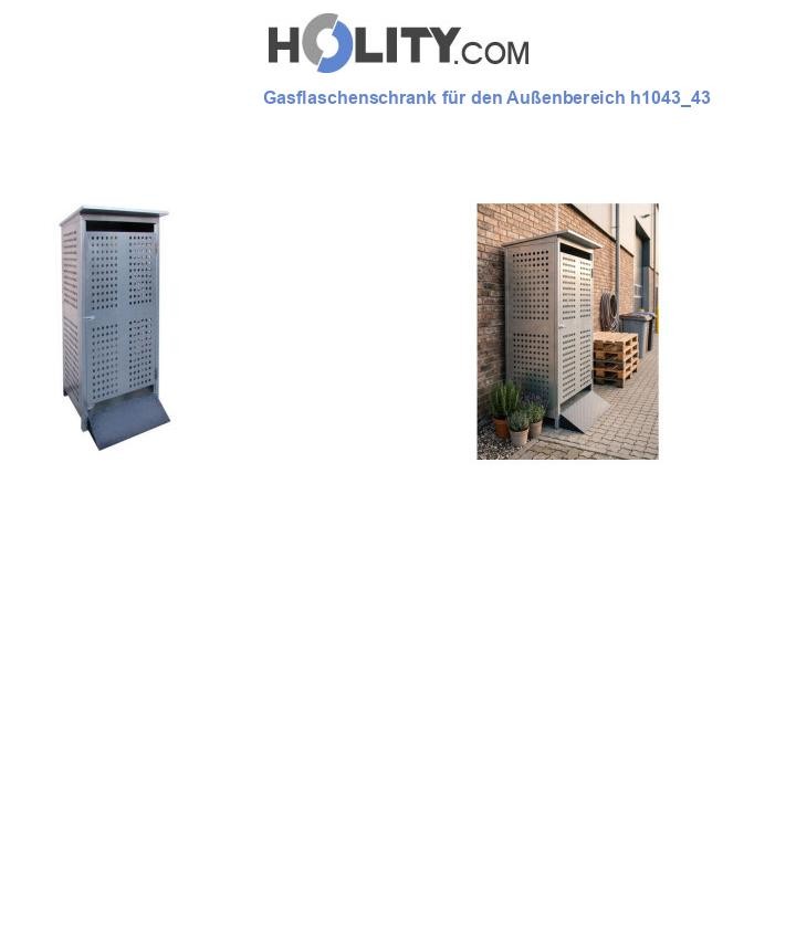 Gasflaschenschrank für den Außenbereich h1043_43
