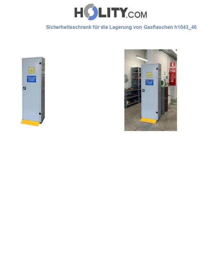 Sicherheitsschrank für die Lagerung von Gasflaschen h1043_46