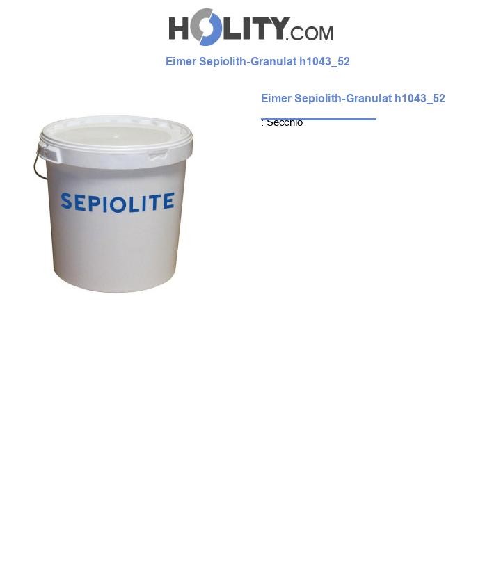 Eimer Sepiolith-Granulat h1043_52