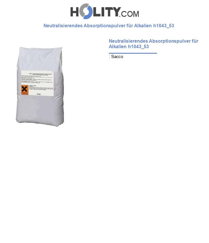 Neutralisierendes Absorptionspulver für Alkalien h1043_53