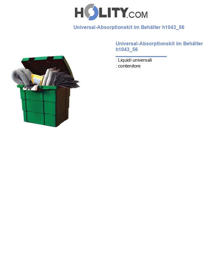 Universal-Absorptionskit im Behälter h1043_56
