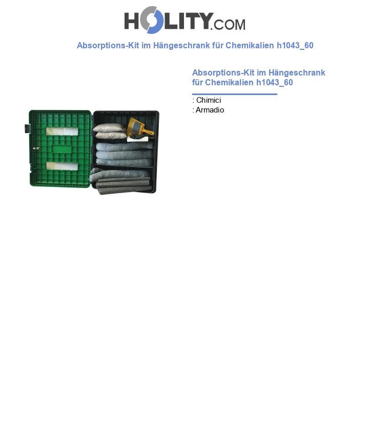 Absorptions-Kit im Hängeschrank für Chemikalien h1043_60