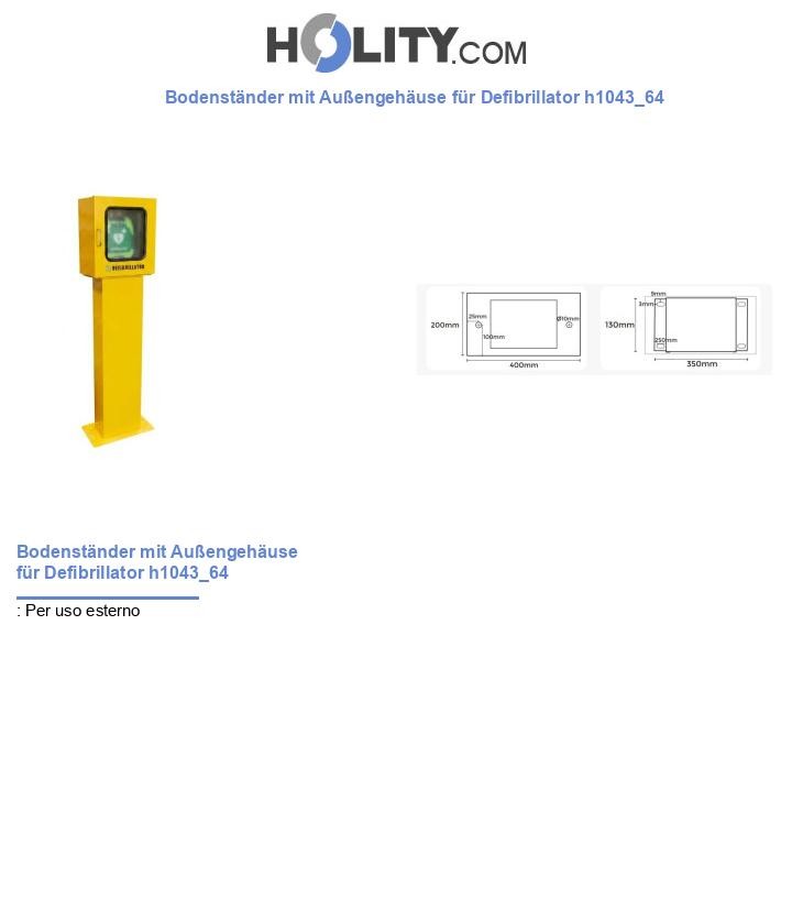 Bodenständer mit Außengehäuse für Defibrillator h1043_64