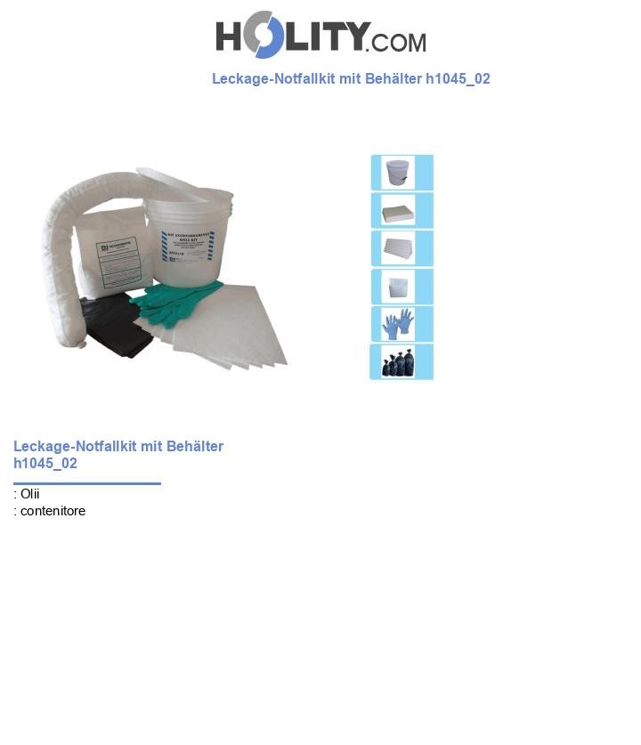 Leckage-Notfallkit mit Behälter h1045_02