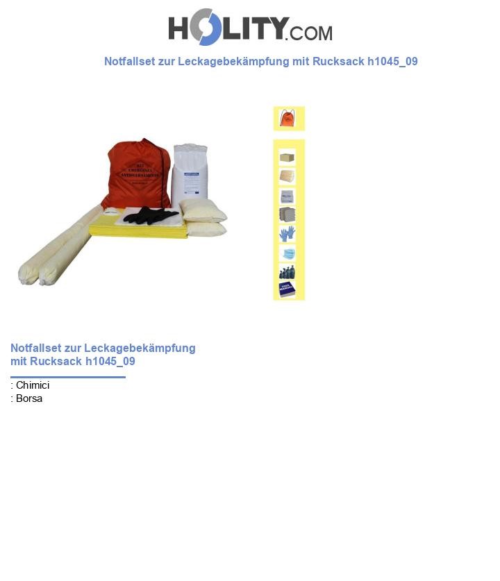 Notfallset zur Leckagebekämpfung mit Rucksack h1045_09