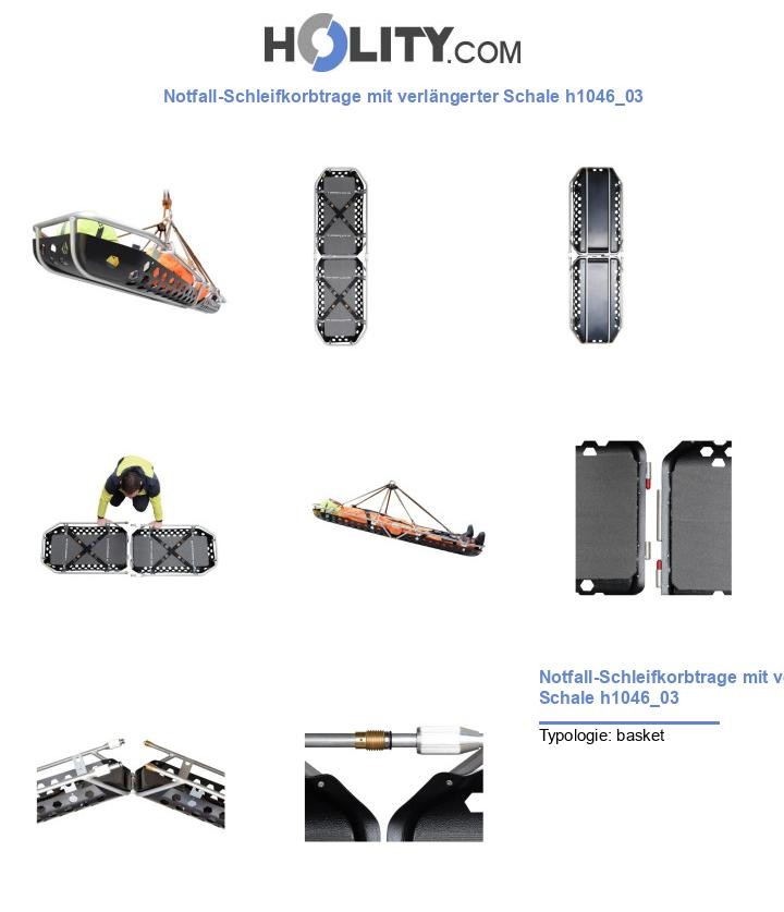 Notfall-Schleifkorbtrage mit verlängerter Schale h1046_03