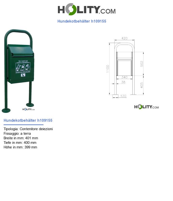 Hundekotbehälter h109155