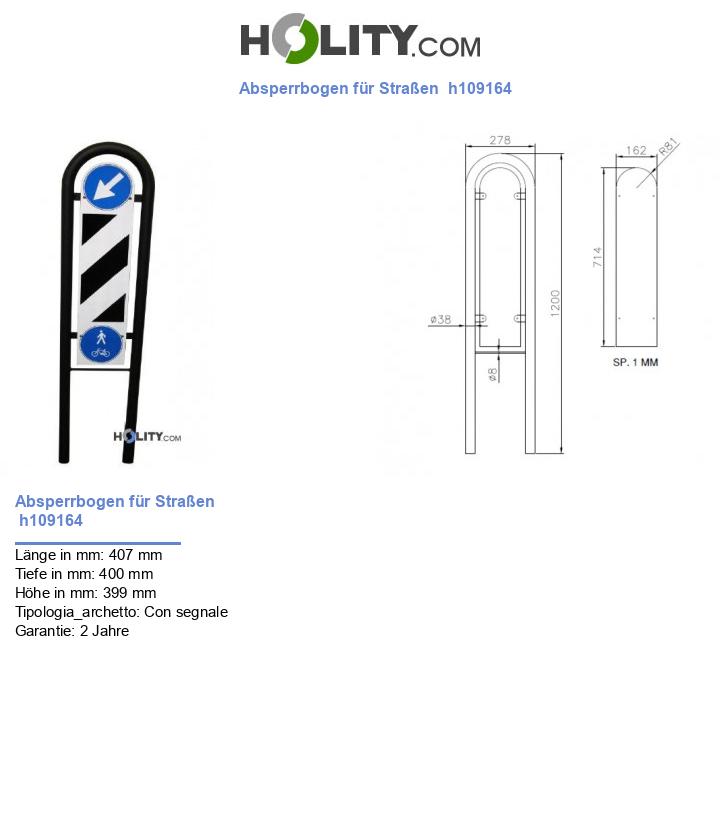 Absperrbogen für Straßen  h109164