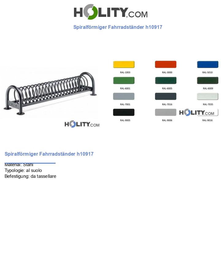 Spiralförmiger Fahrradständer h10917