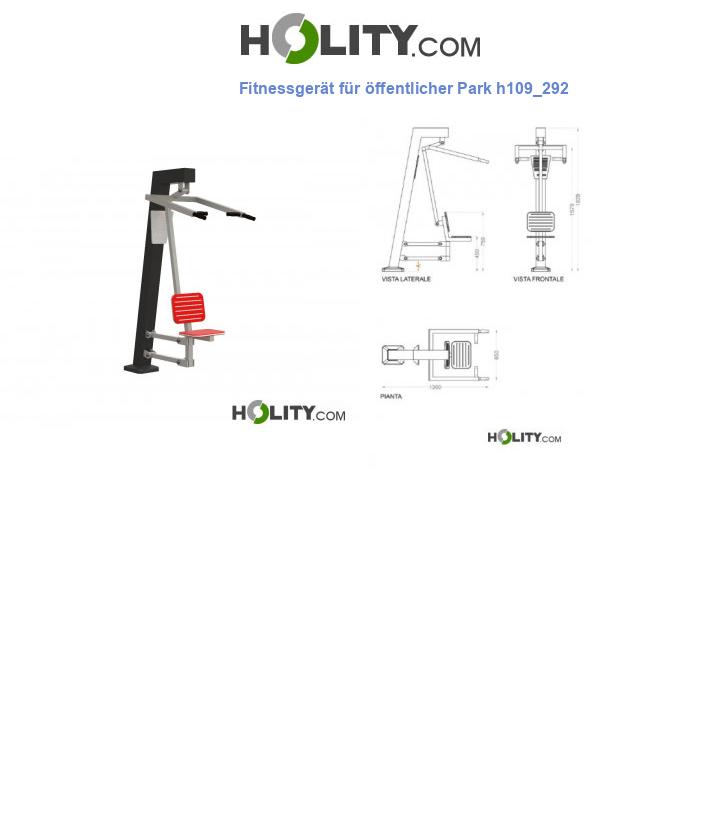 Fitnessgerät für öffentlicher Park h109_292