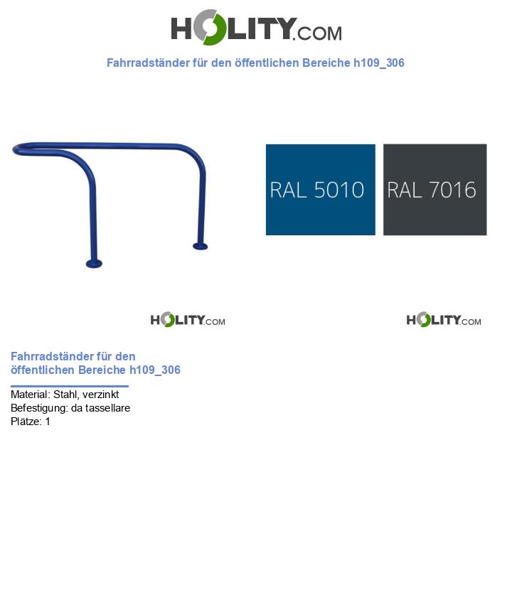 Fahrradständer für den öffentlichen Bereiche h109_306
