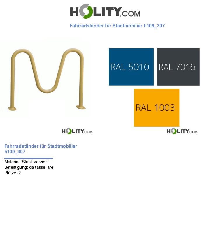 Fahrradständer für Stadtmobiliar h109_307