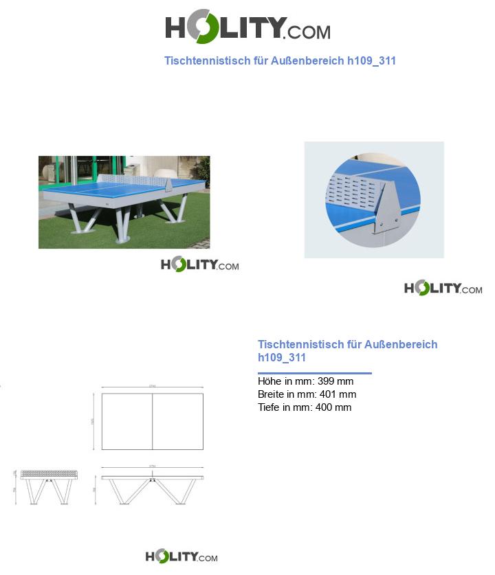 Tischtennistisch für Außenbereich h109_311