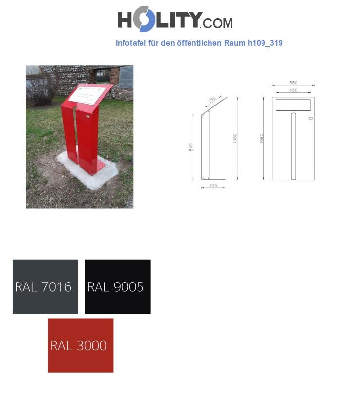 Infotafel für den öffentlichen Raum h109_319