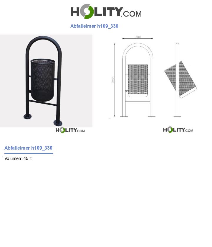 Abfalleimer h109_330