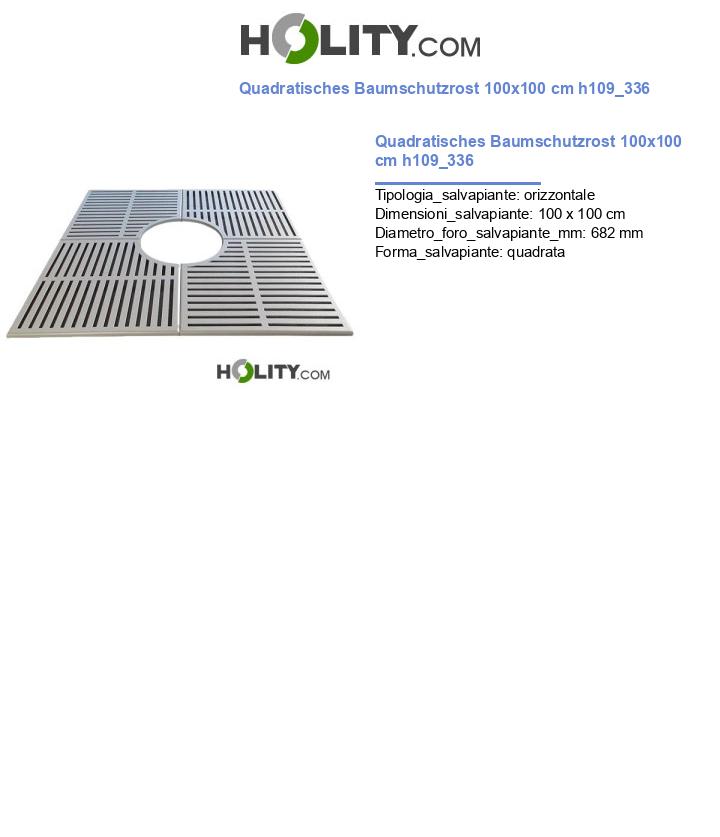 Quadratisches Baumschutzrost 100x100 cm h109_336