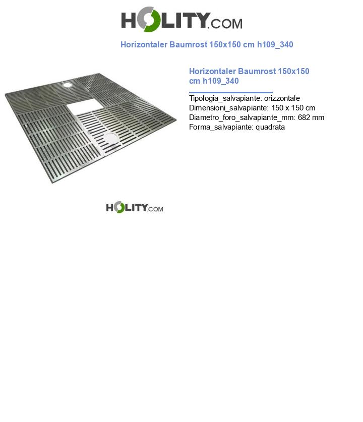 Horizontaler Baumrost 150x150 cm h109_340