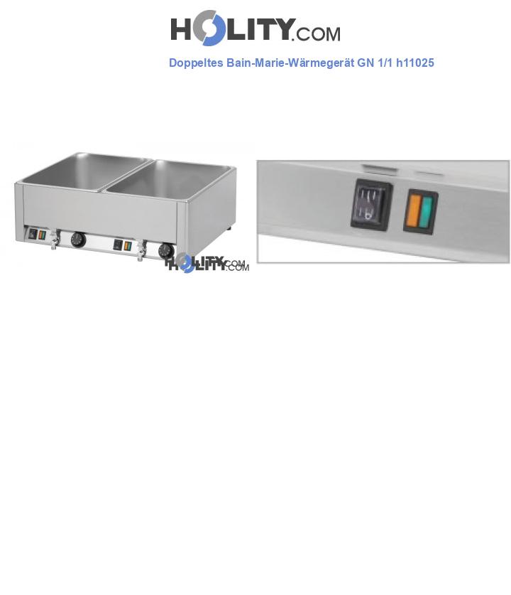 Doppeltes Bain-Marie-Wärmegerät GN 1/1 h11025