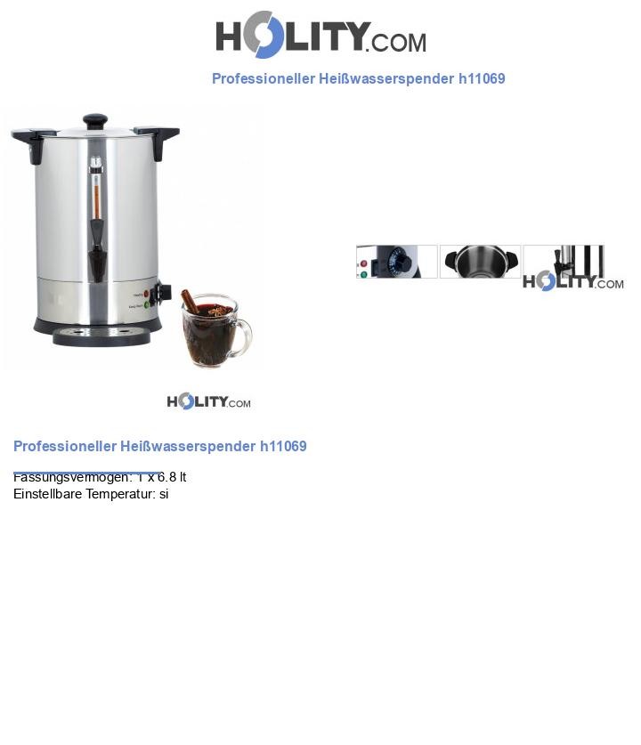 Professioneller Heißwasserspender h11069