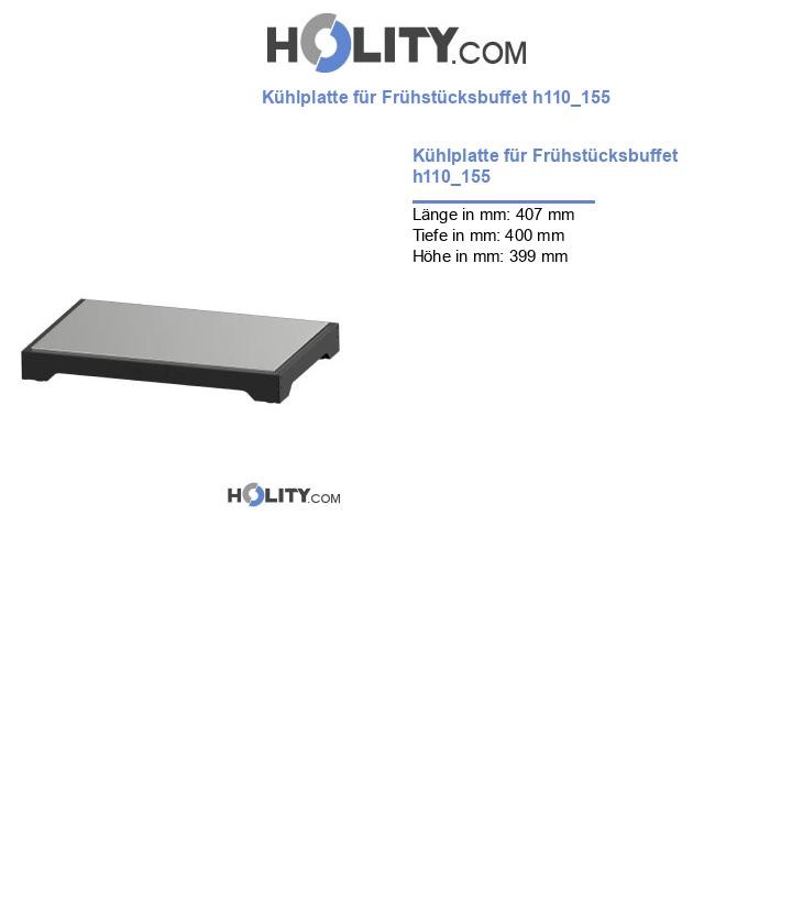 Kühlplatte für Frühstücksbuffet h110_155