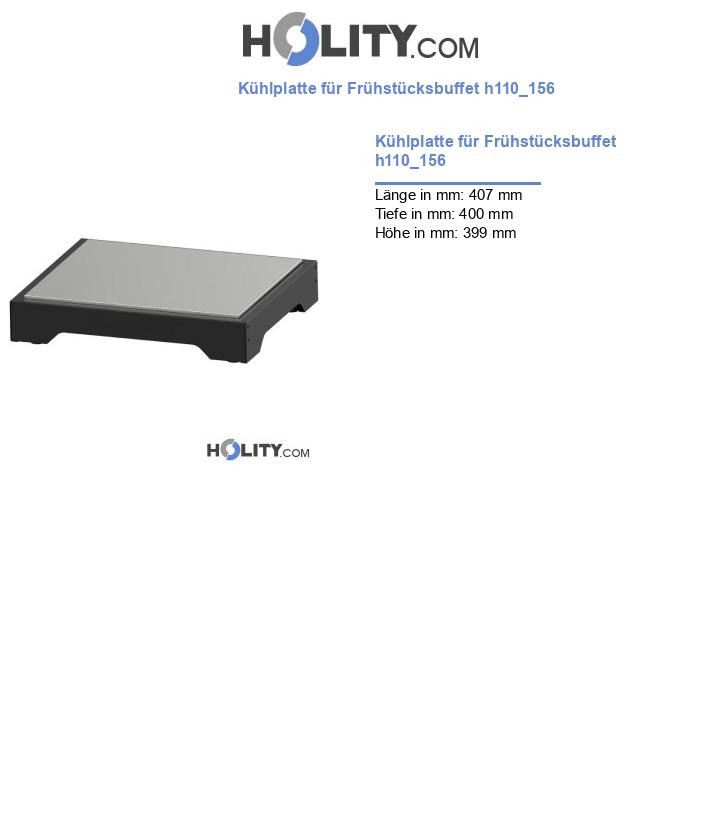 Kühlplatte für Frühstücksbuffet h110_156