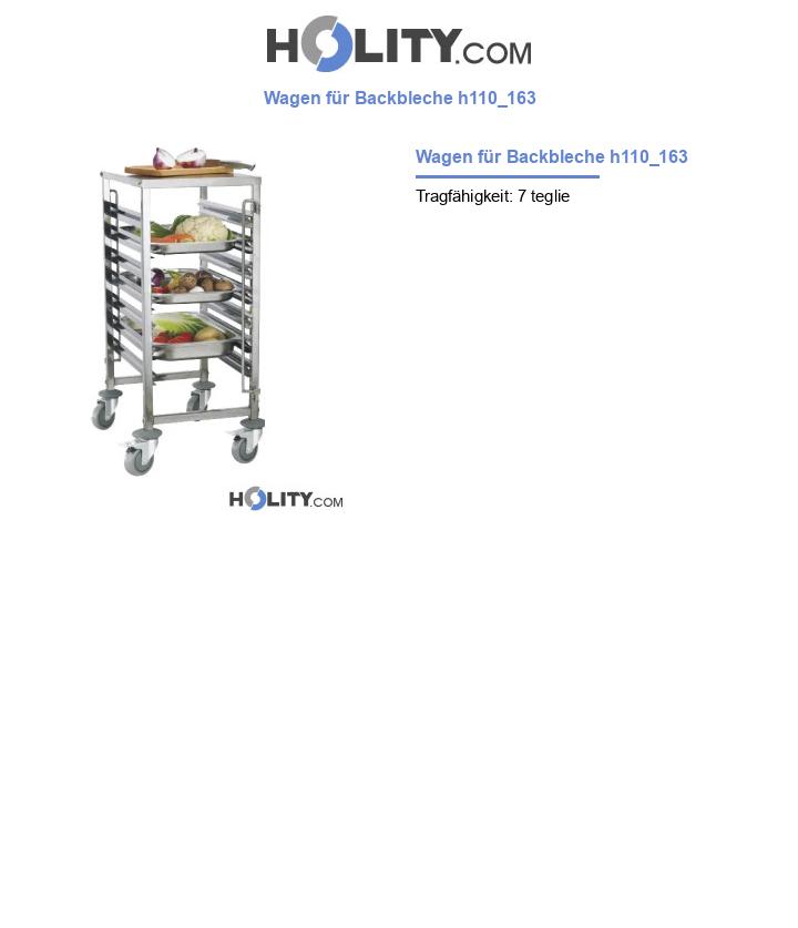 Wagen für Backbleche h110_163