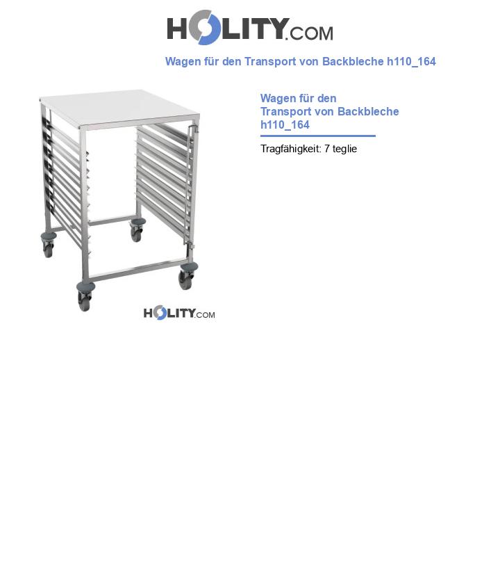 Wagen für den Transport von Backbleche h110_164