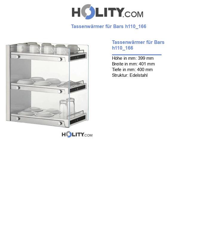 Tassenwärmer für Bars h110_166