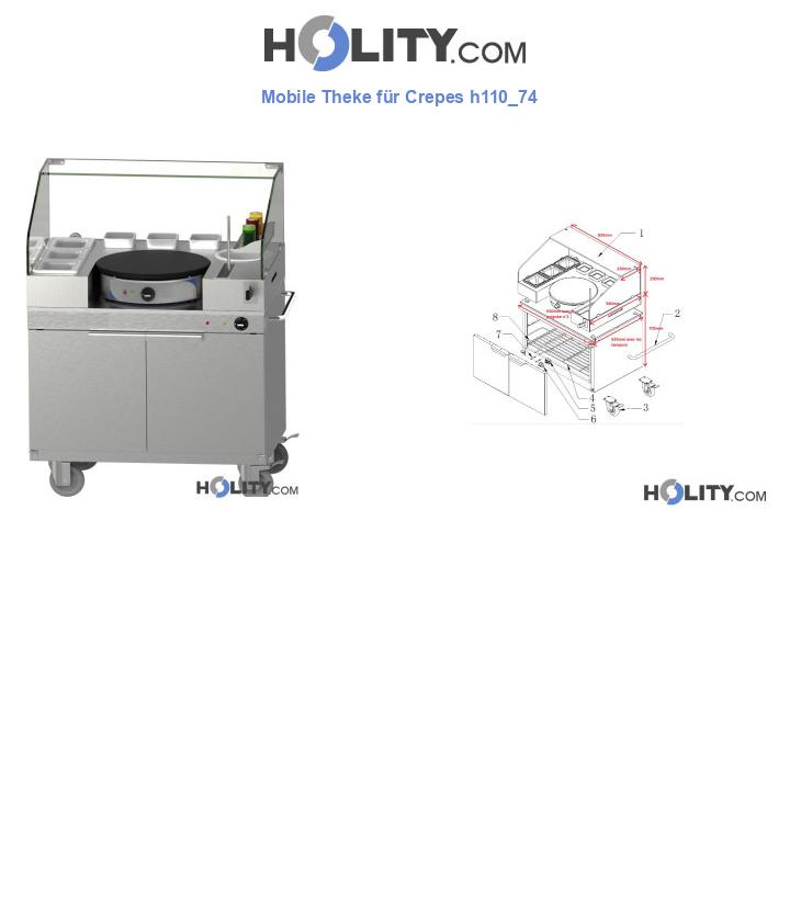 Mobile Theke für Crepes h110_74