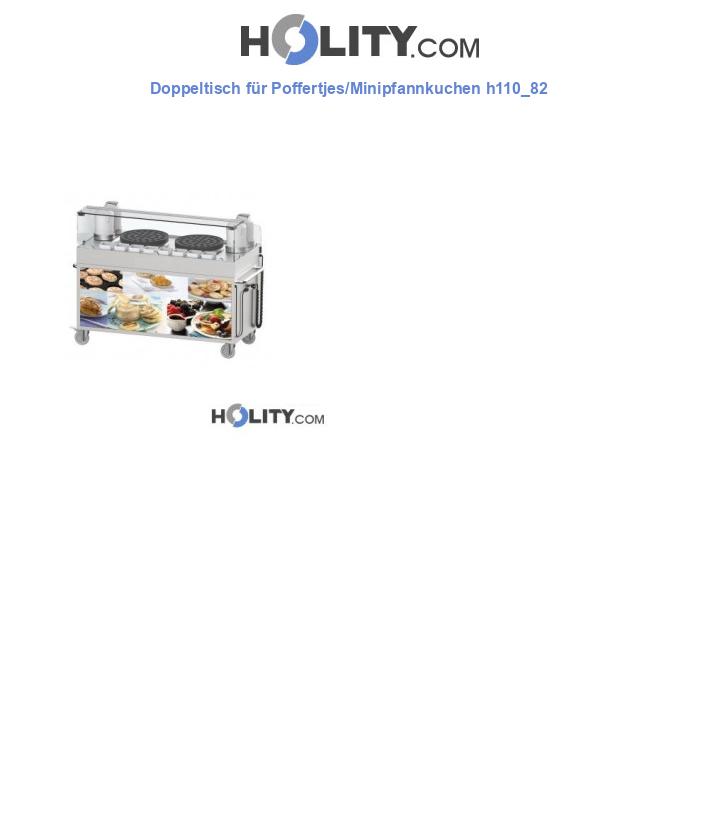 Doppeltisch für Poffertjes/Minipfannkuchen h110_82