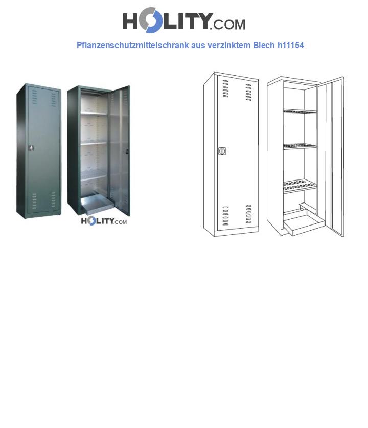 Pflanzenschutzmittelschrank aus verzinktem Blech h11154