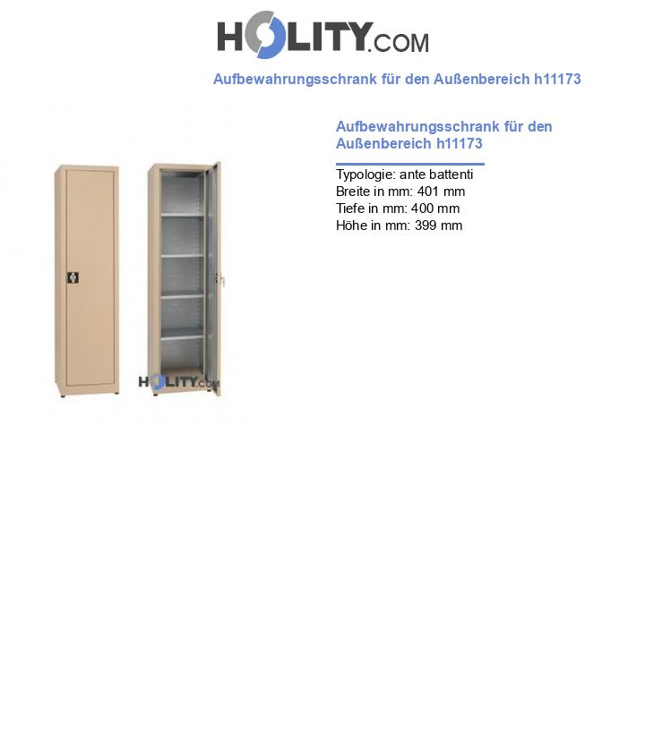 Aufbewahrungsschrank für den Außenbereich h11173