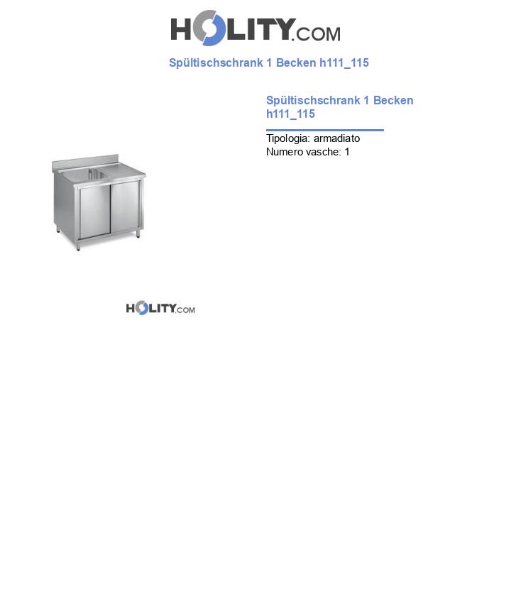 Spültischschrank 1 Becken h111_115