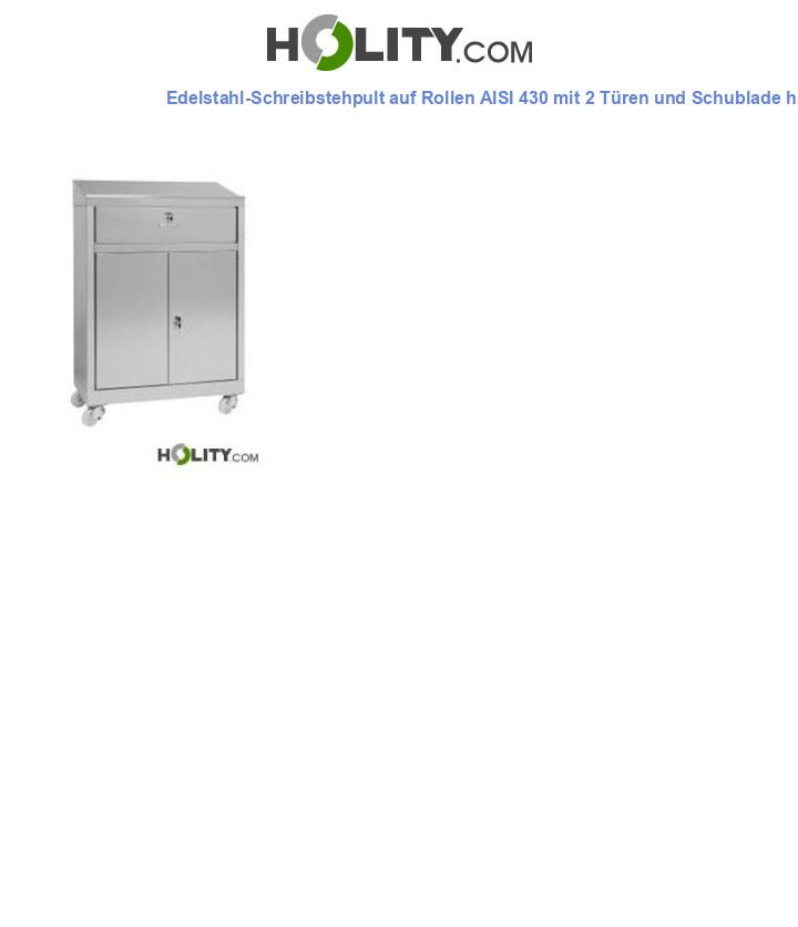 Edelstahl-Schreibstehpult h111_117