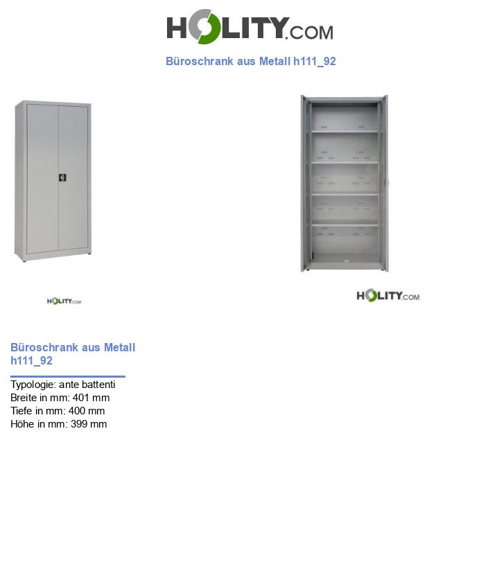 Büroschrank aus Metall h111_92