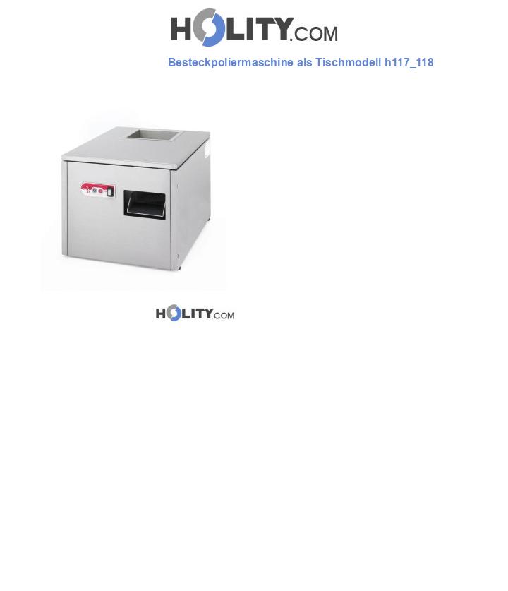 Besteckpoliermaschine als Tischmodell h117_118